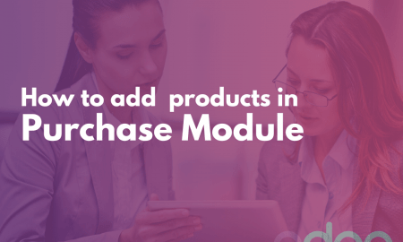 add product in purchase module